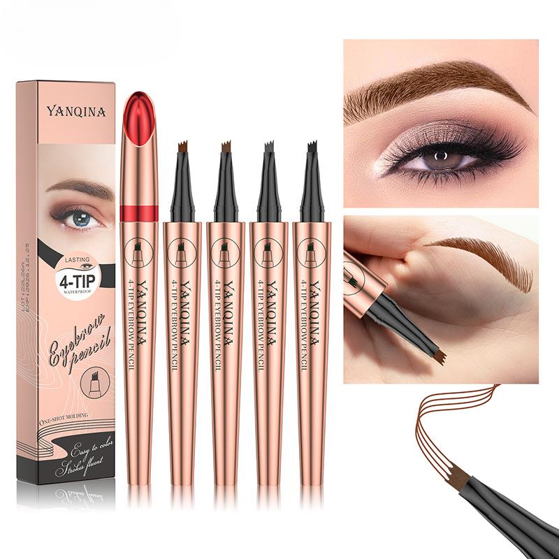 Liquid Brow Pencil Waterproof Impermeable Water Eyebrow Pencil Simulation Four Claw Eyebrow Pencil 1# Light coffee color
Liquid Brow Pencil Waterproof Impermeable Water Eyebrow Pencil Simulation Four Claw Eyebrow Pencil 1# Light coffee color