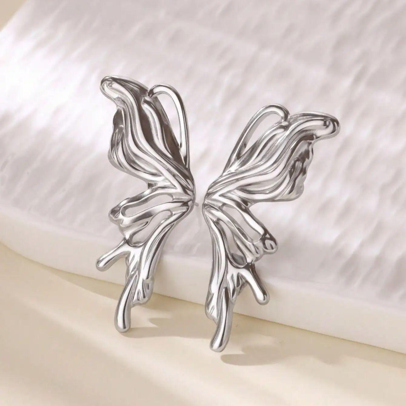 New Stock Bold Butterfly Stainless Steel Earrings Women Fashion Gold Silver Plated Daily Wear Gift серебряный
New Stock Bold Butterfly Stainless Steel Earrings Women Fashion Gold Silver Plated Daily Wear Gift серебряный