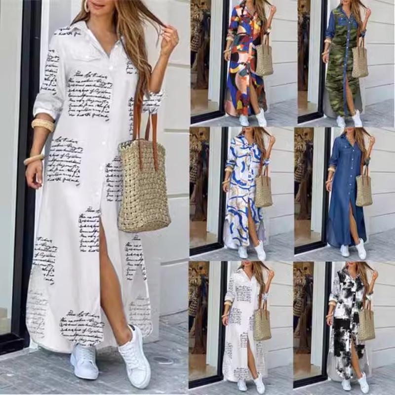 European & American Spring/Summer Print Long-Sleeve Shirt Dress - Fashionable & Sexy Small
European & American Spring/Summer Print Long-Sleeve Shirt Dress - Fashionable & Sexy Small