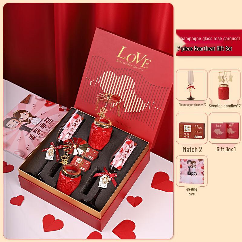 Zhishi Forbidden City Wedding Champagne Flute & Rose Carousel Gift Set
Zhishi Forbidden City Wedding Champagne Flute & Rose Carousel Gift Set