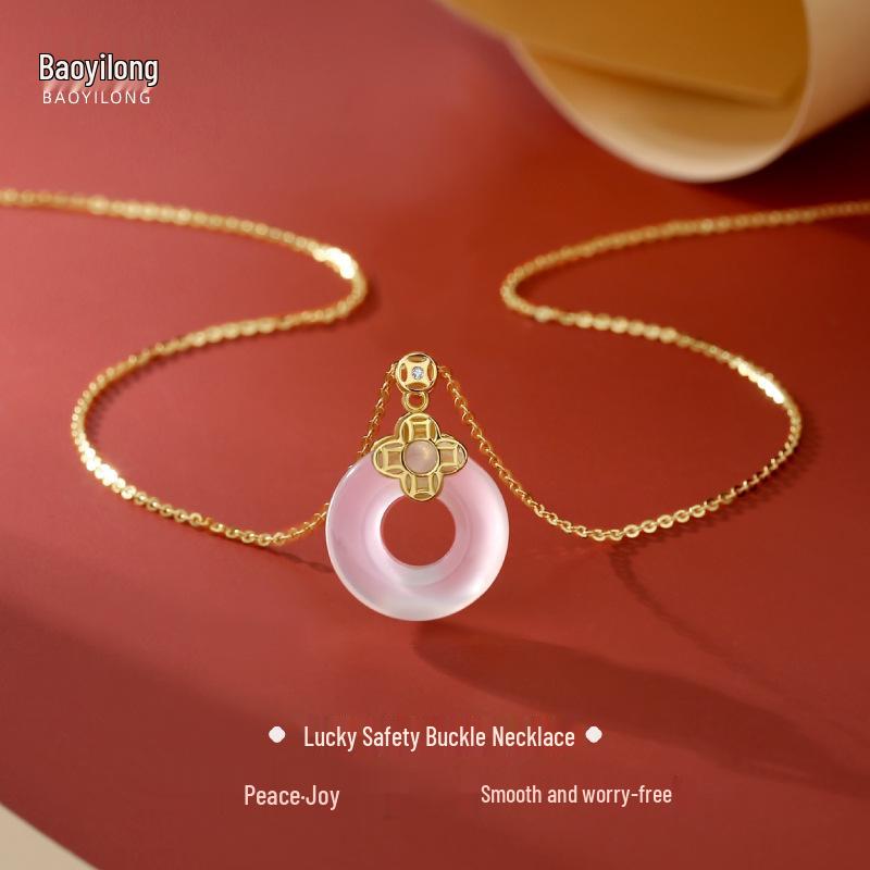 Women s Retro Lucky Peace Chalcedony Pendant Necklace, S925 Silver, Chinese Style Clavicle Chain 925 Silver
Women s Retro Lucky Peace Chalcedony Pendant Necklace, S925 Silver, Chinese Style Clavicle Chain 925 Silver