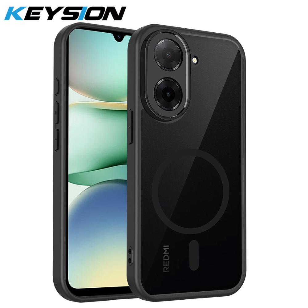KEYSION Magnetic Phone Case for Xiaomi POCO C71 Silicone+PC Matte Translucent Clear Shockproof Back Cover for Redmi A5 4G 171mm for POCO C71 чёрный
KEYSION Magnetic Phone Case for Xiaomi POCO C71 Silicone+PC Matte Translucent Clear Shockproof Back Cover for Redmi A5 4G 171mm for POCO C71 чёрный