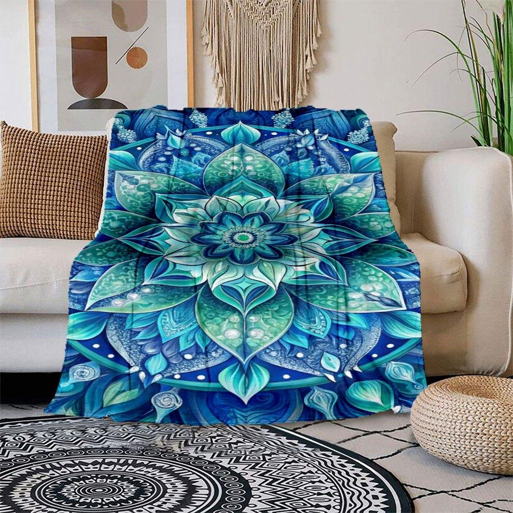 Blue Lotus Mandala Art Print: Spiritual Wall Decor Blanket Flannel Throw Blanket for Sofa, Bed, Travel, Camping, Office, Couch, Chair, And 150x180cm
Blue Lotus Mandala Art Print: Spiritual Wall Decor Blanket Flannel Throw Blanket for Sofa, Bed, Travel, Camping, Office, Couch, Chair, And 150x180cm