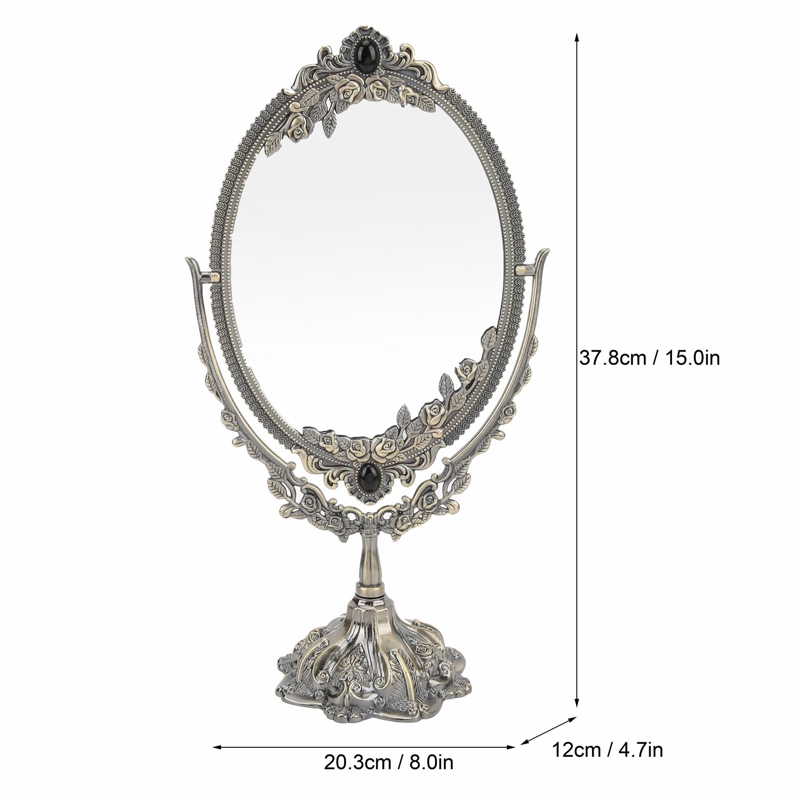 Дзеркало для макіяжу EuropeanStyle Metal Retro DoubleSided Mirror for Bathroom Bedrooming Bronze Large Bronze Large
Дзеркало для макіяжу EuropeanStyle Metal Retro DoubleSided Mirror for Bathroom Bedrooming Bronze Large Bronze Large