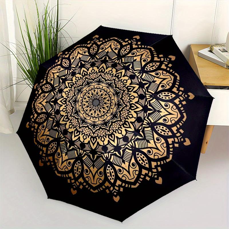 1pc Golden Mandala Pattern Umbrella with Plastic Handle,Suitable for All Seasons Home Travel Outdoor UmbrellaM1281
1pc Golden Mandala Pattern Umbrella with Plastic Handle,Suitable for All Seasons Home Travel Outdoor UmbrellaM1281