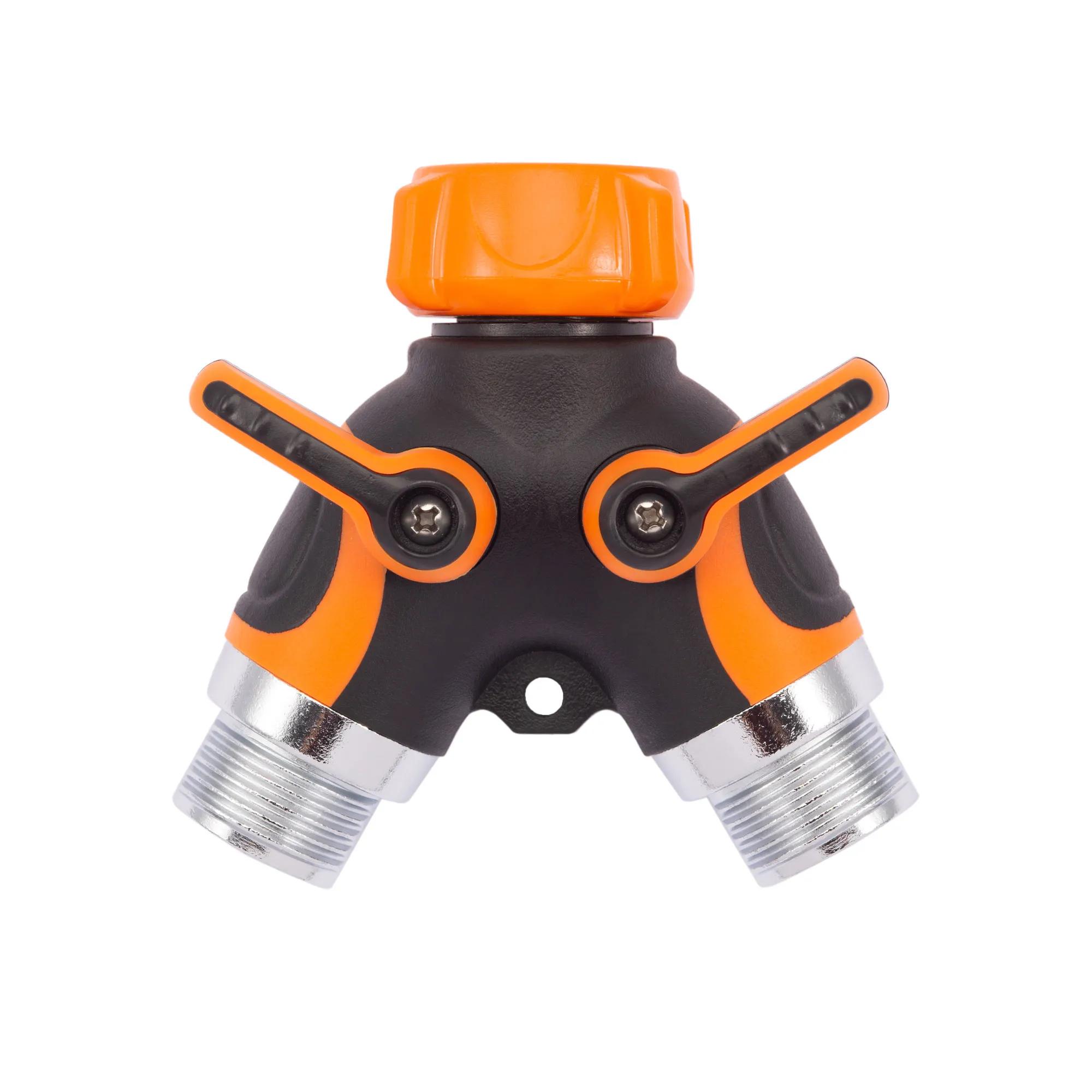 Giraffe Tools Garden Hose Splitter 2 Way Heavy Duty 3/4 GHT Y Connector for Outdoor Faucet Spigot Brass Fitting
Giraffe Tools Garden Hose Splitter 2 Way Heavy Duty 3/4 GHT Y Connector for Outdoor Faucet Spigot Brass Fitting