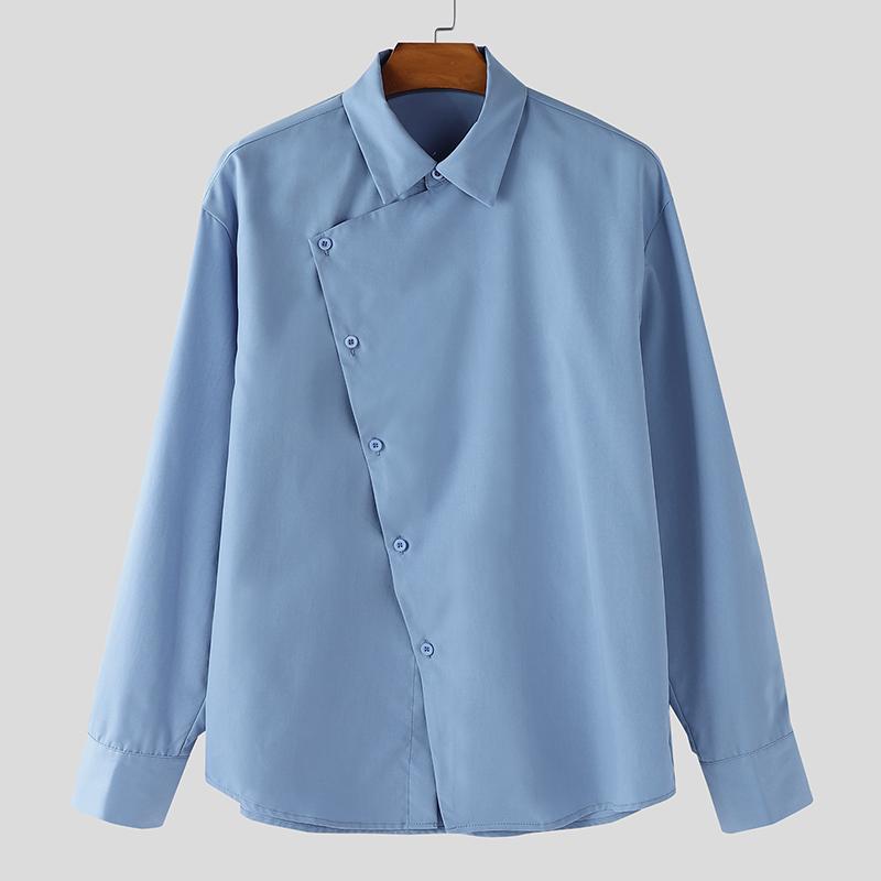 INCERUN Men Lapel Neck Long Sleeve Side Buttons Casual Oversized Shirts XL синій
INCERUN Men Lapel Neck Long Sleeve Side Buttons Casual Oversized Shirts XL синій