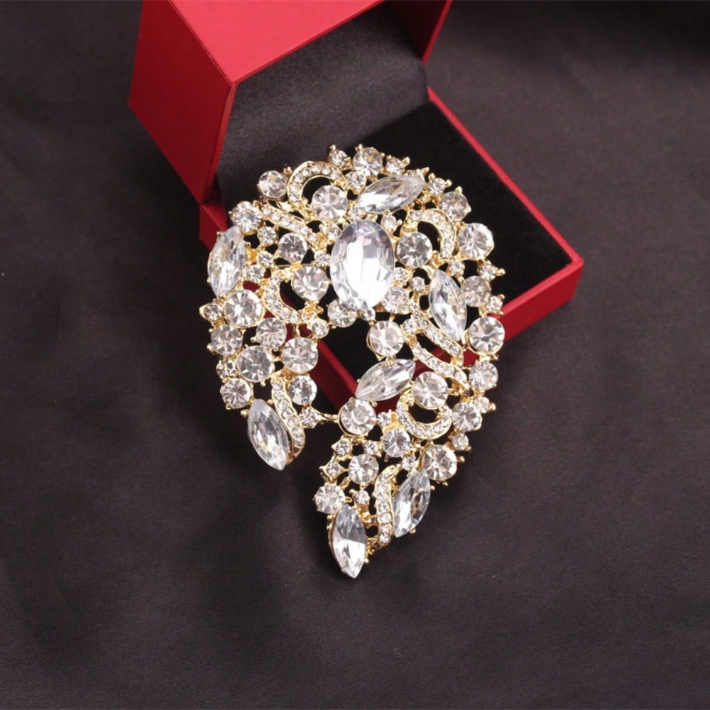 1pc Rhinestone Chest Flower Women s Brooch & Pin Jewelry - Retro Elegant, Unique Design, for Scarves/Jackets, Ideal Holiday Gift
1pc Rhinestone Chest Flower Women s Brooch & Pin Jewelry - Retro Elegant, Unique Design, for Scarves/Jackets, Ideal Holiday Gift
