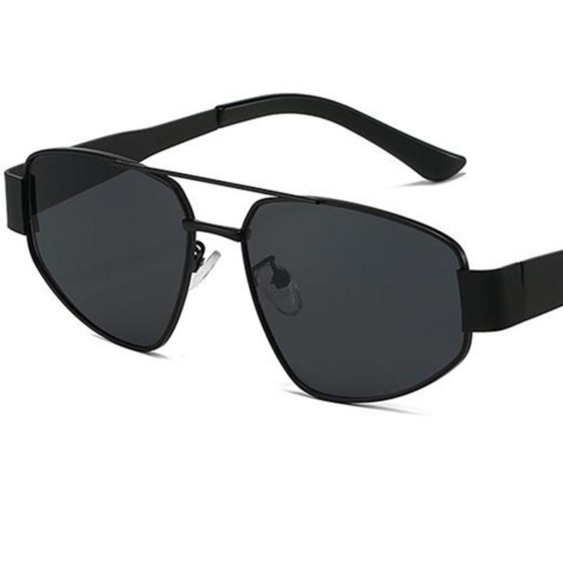 Fashion Sun Glasses Unisex Retro Anti-UV Spectacles Alloy Eyeglasses Cat Eye Google Personality Double Beam Sunglasses as picture чорний
Fashion Sun Glasses Unisex Retro Anti-UV Spectacles Alloy Eyeglasses Cat Eye Google Personality Double Beam Sunglasses as picture чорний