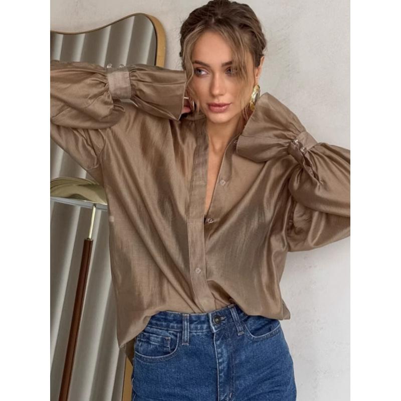 New Autumn Sheer Long-Sleeve Shirt For Women With A Unique Design Stylish And Casual Suitable For European And American Commuting S хаки
New Autumn Sheer Long-Sleeve Shirt For Women With A Unique Design Stylish And Casual Suitable For European And American Commuting S хаки