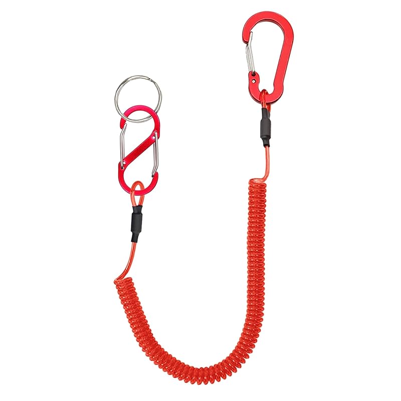 Lix&Rix Fall prevention spiral cord Double hook S-shaped carabiner Maximum safe strength 6kg 1 red
Lix&Rix Fall prevention spiral cord Double hook S-shaped carabiner Maximum safe strength 6kg 1 red