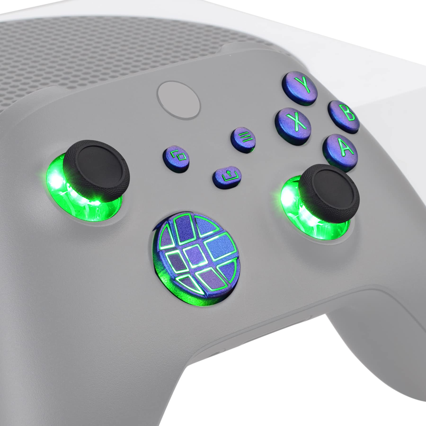 eXtremeRate Luminous Thumbstick Start Back Share Compatible with Xbox Series Classic Symbol Button DTF LED Kit Compatible with Xbox Core Controller
eXtremeRate Luminous Thumbstick Start Back Share Compatible with Xbox Series Classic Symbol Button DTF LED Kit Compatible with Xbox Core Controller