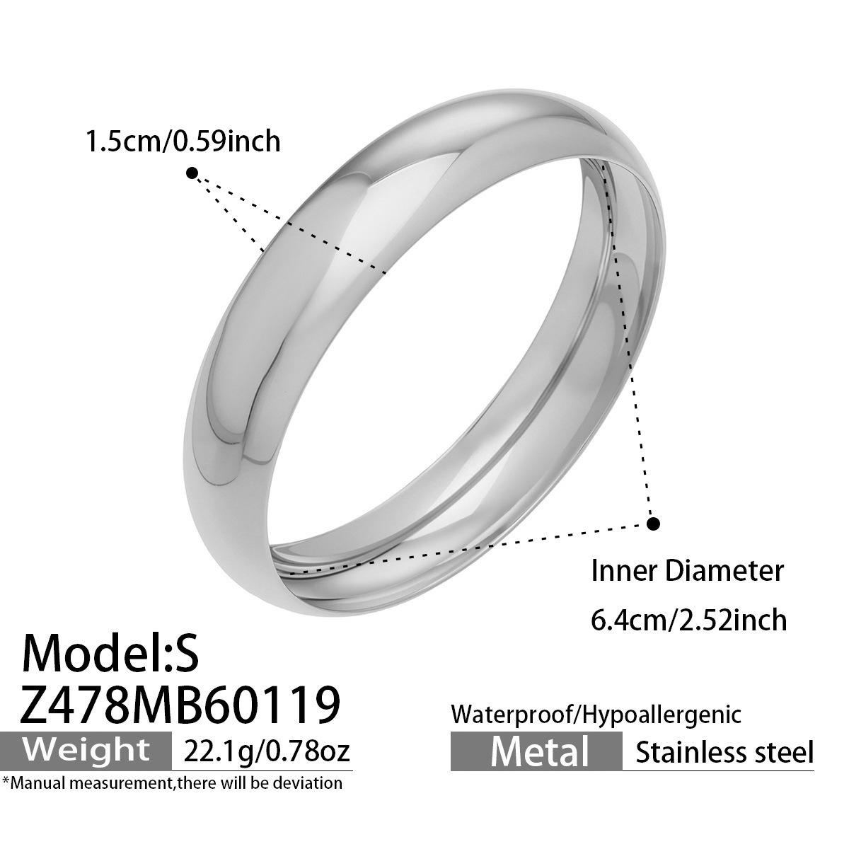 18k Gold-Plated Stainless Steel Bracelet - European & American Style, Highly Polished, Light Luxury, Versatile Jewelry
18k Gold-Plated Stainless Steel Bracelet - European & American Style, Highly Polished, Light Luxury, Versatile Jewelry