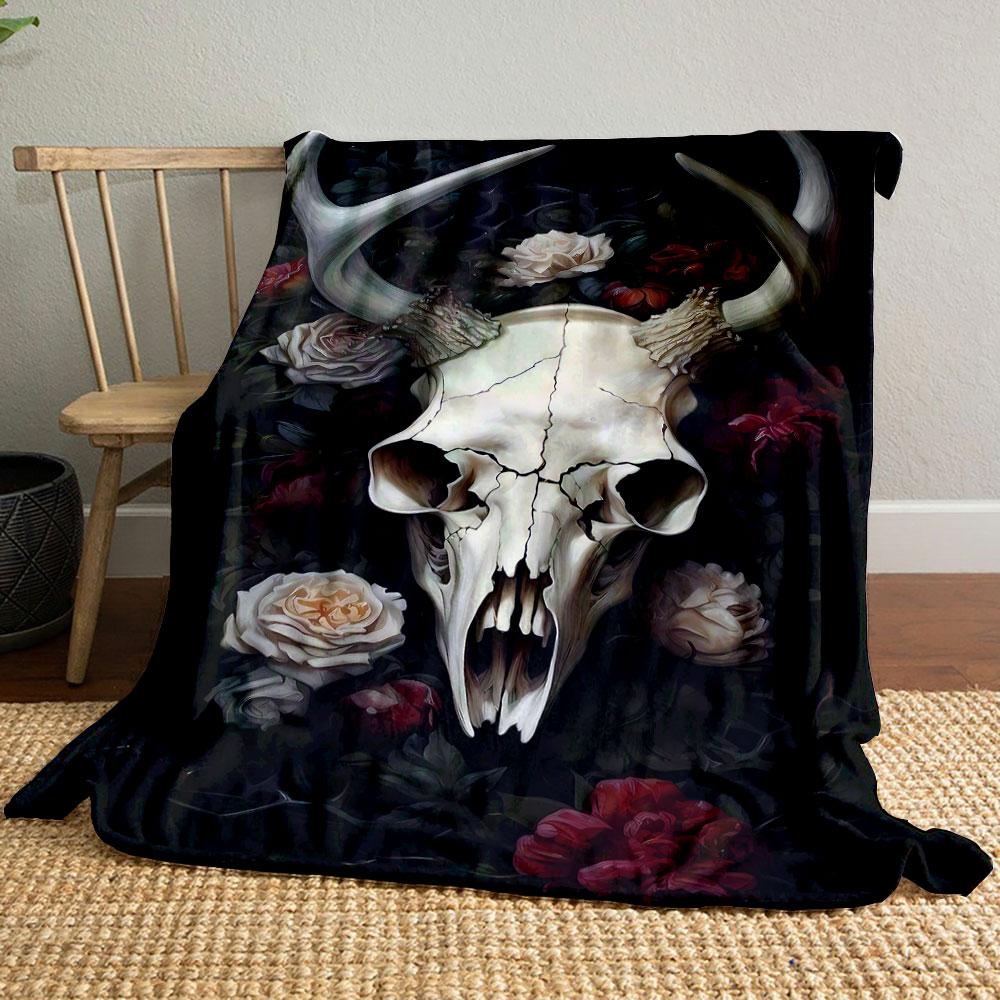 Deer Skull Floral Blanket bedroom Blanket for Livingroom Couch lunch break Soft throw for Friend s festival Gift 80cm x 120cm
Deer Skull Floral Blanket bedroom Blanket for Livingroom Couch lunch break Soft throw for Friend s festival Gift 80cm x 120cm