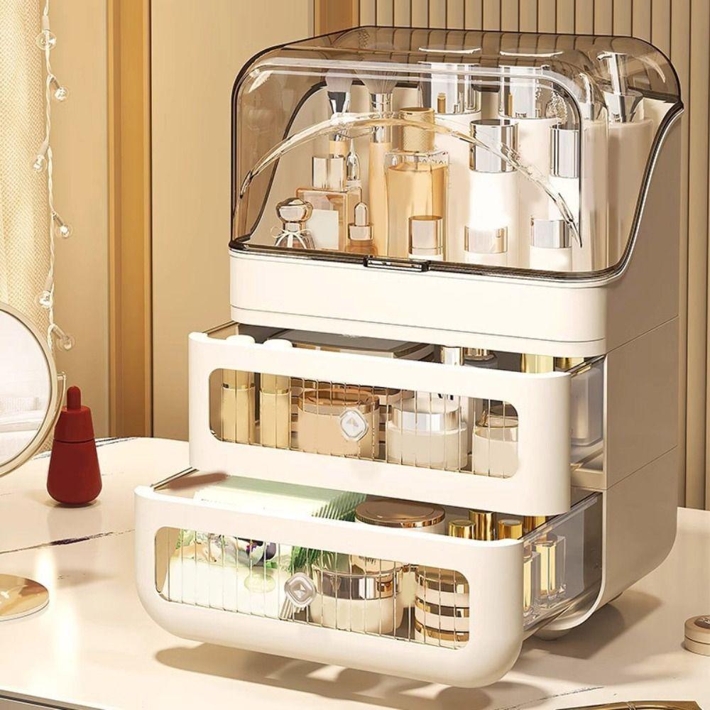 with Drawer Cosmetic Storage Box Dustproof Makeup Case New Cosmetic Shelf Makeup Organize B
with Drawer Cosmetic Storage Box Dustproof Makeup Case New Cosmetic Shelf Makeup Organize B