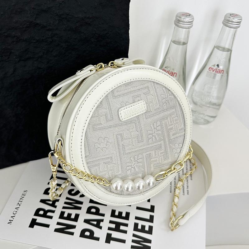 Вышивка маленькая сумка женская новая модная жемчужная цепочка маленькая круглая сумка текстурированная сумка-мессенджер белый
Вышивка маленькая сумка женская новая модная жемчужная цепочка маленькая круглая сумка текстурированная сумка-мессенджер белый