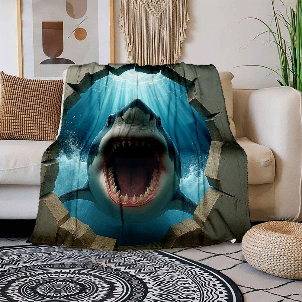 Great White Shark Wall Decal - Ocean Life Art Sticker for Home Decor Blanket Flannel Throw Blanket for Sofa, Bed, Travel, Camping, Office, 150x180cm
Great White Shark Wall Decal - Ocean Life Art Sticker for Home Decor Blanket Flannel Throw Blanket for Sofa, Bed, Travel, Camping, Office, 150x180cm