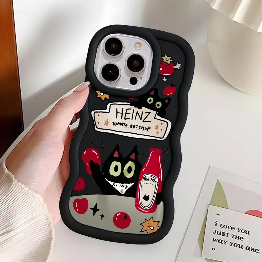 Soft Phone Cover Case for iPhone 16 Pro Max 13 12 15 Plus 17 Air 14 8 11 XR Tomato Sauce Black Cat iPhone 14 Plus
Soft Phone Cover Case for iPhone 16 Pro Max 13 12 15 Plus 17 Air 14 8 11 XR Tomato Sauce Black Cat iPhone 14 Plus