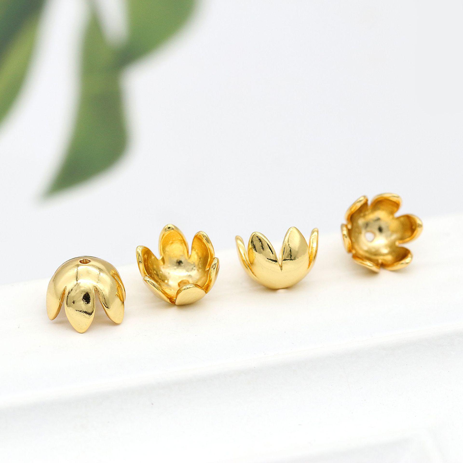 Diy Jewelry Accessories: 14K Gold-Plated Korean Copper Flower Cap for Bracelets, Necklaces, Handmade Earrings
Diy Jewelry Accessories: 14K Gold-Plated Korean Copper Flower Cap for Bracelets, Necklaces, Handmade Earrings