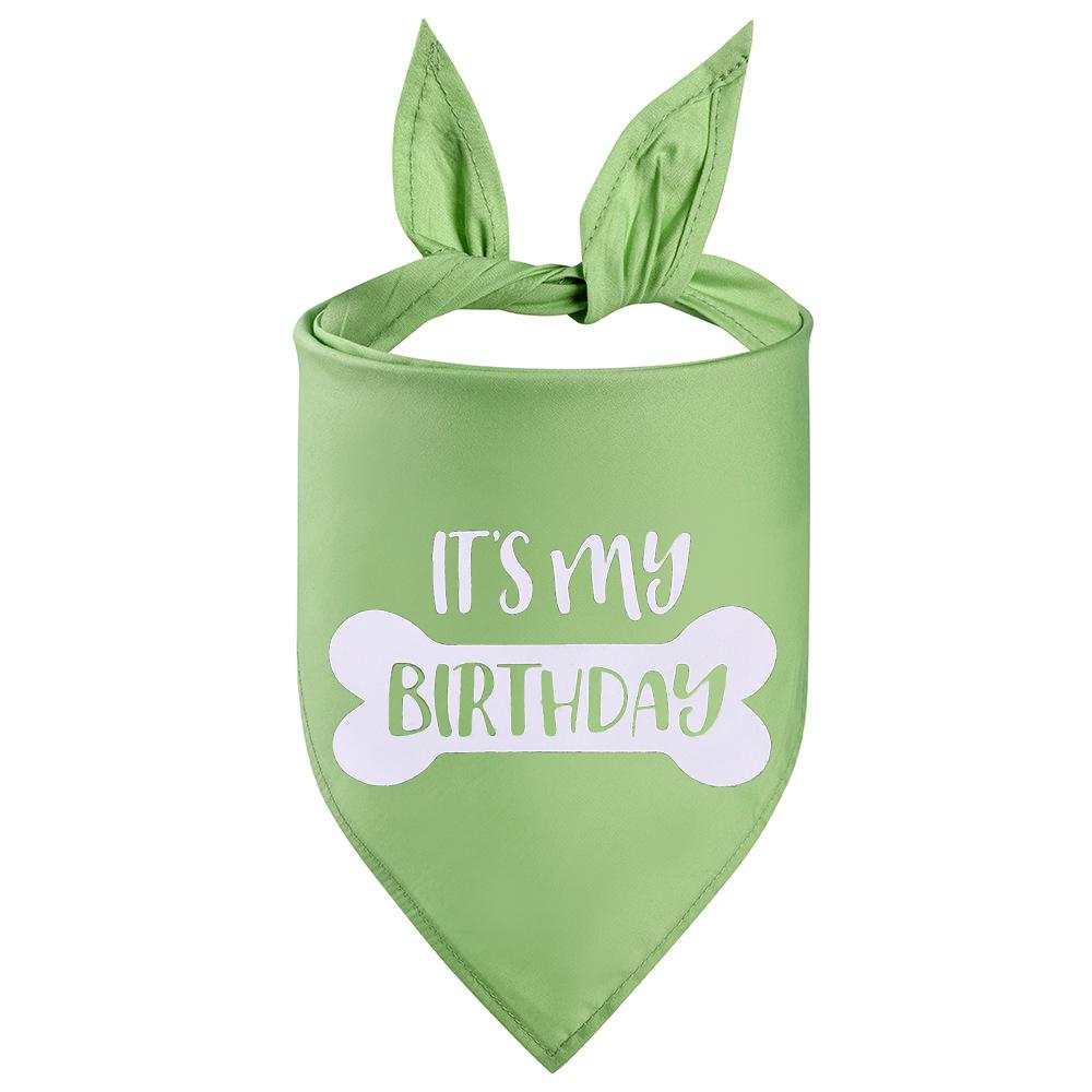 Sucado It s My Birthday Dog Bandana, Happy Birthday Party Supplies, Birthday Celebration Pet Triangle Scarf for Pets L 63x45x45cm світло-зелений колір
Sucado It s My Birthday Dog Bandana, Happy Birthday Party Supplies, Birthday Celebration Pet Triangle Scarf for Pets L 63x45x45cm світло-зелений колір