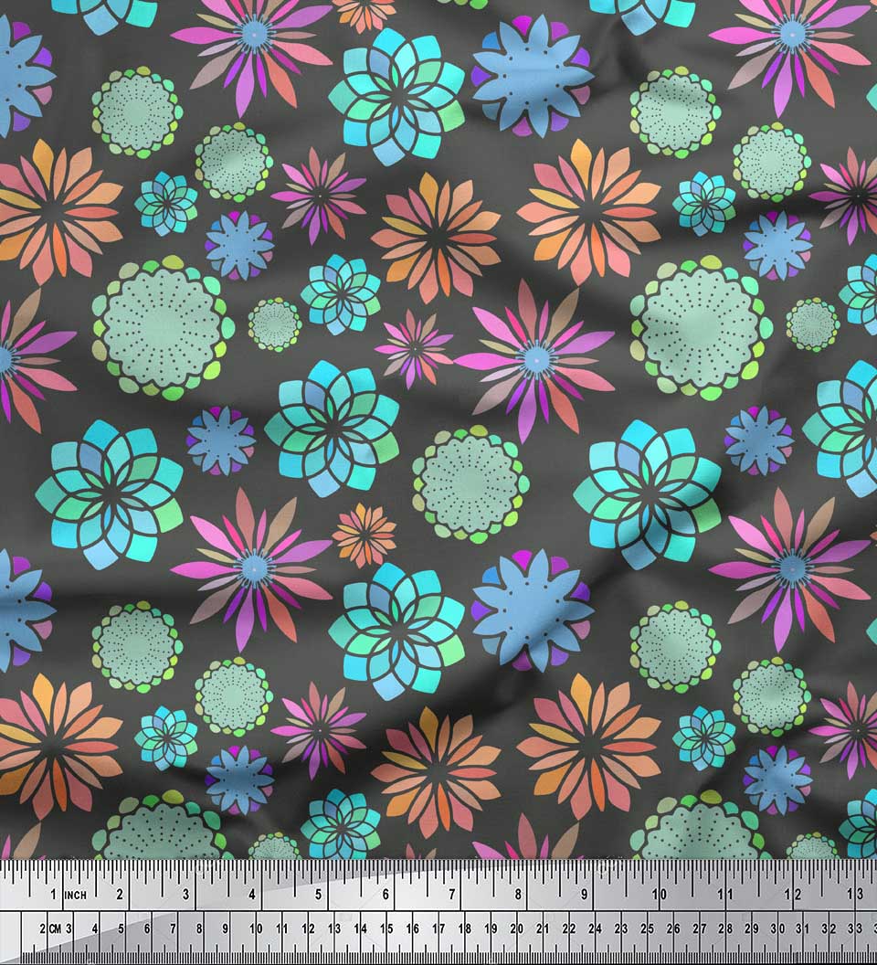 Soimoi Gray Japan Crepe Satin Fabric Multicolor Mandala Fabric Prints By metre 42 Inch 42 Inch Wide - Poly Crepe сірий колір
Soimoi Gray Japan Crepe Satin Fabric Multicolor Mandala Fabric Prints By metre 42 Inch 42 Inch Wide - Poly Crepe сірий колір