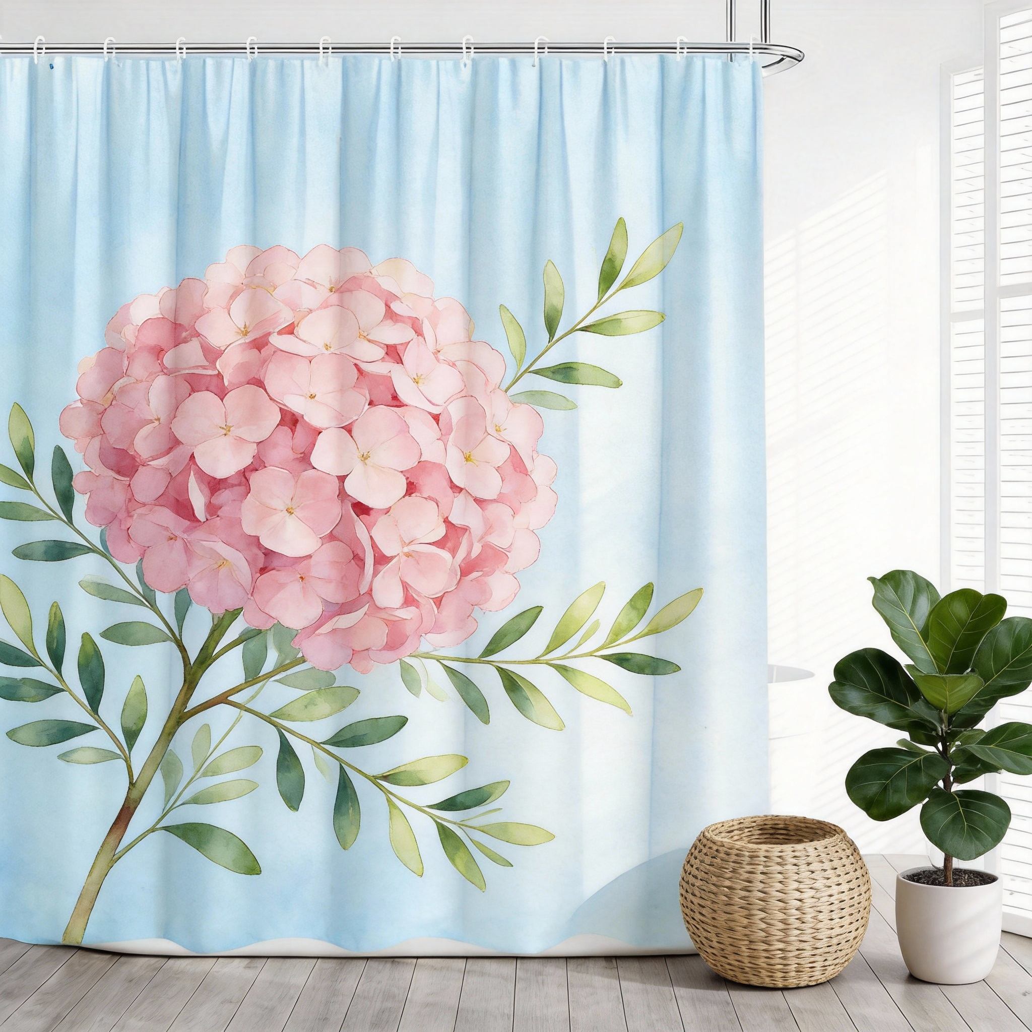 Tropical Heliconia Shower Curtain Bold Flowers And Banana Leaves Print Polyester Bath Curtain With Hooks For Boho Decor W60H190(CM)-1 Pcs
Tropical Heliconia Shower Curtain Bold Flowers And Banana Leaves Print Polyester Bath Curtain With Hooks For Boho Decor W60H190(CM)-1 Pcs