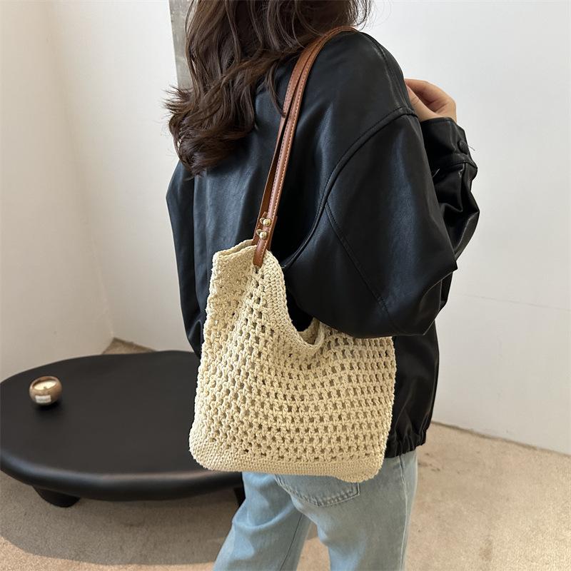 2025 new large-capacity shoulder fashion woven bag new hollow reticulated tote bag seaside vacation beach bag белый
2025 new large-capacity shoulder fashion woven bag new hollow reticulated tote bag seaside vacation beach bag белый
