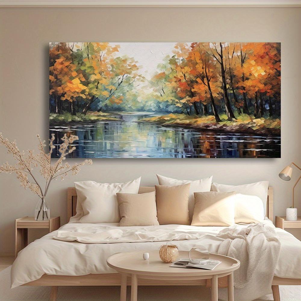 Autumn River Abstract Canvas Wall Art Frameless Landscape Painting Fall Scene, Home Decor for Living Room, Bedroom Artwork 20x40cm No Framed
Autumn River Abstract Canvas Wall Art Frameless Landscape Painting Fall Scene, Home Decor for Living Room, Bedroom Artwork 20x40cm No Framed