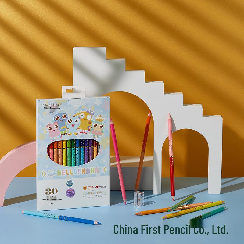 Children s 30-Color Double-Ended Colored Pencils Set - Clean Hands Toddler Drawing Stationery
Children s 30-Color Double-Ended Colored Pencils Set - Clean Hands Toddler Drawing Stationery