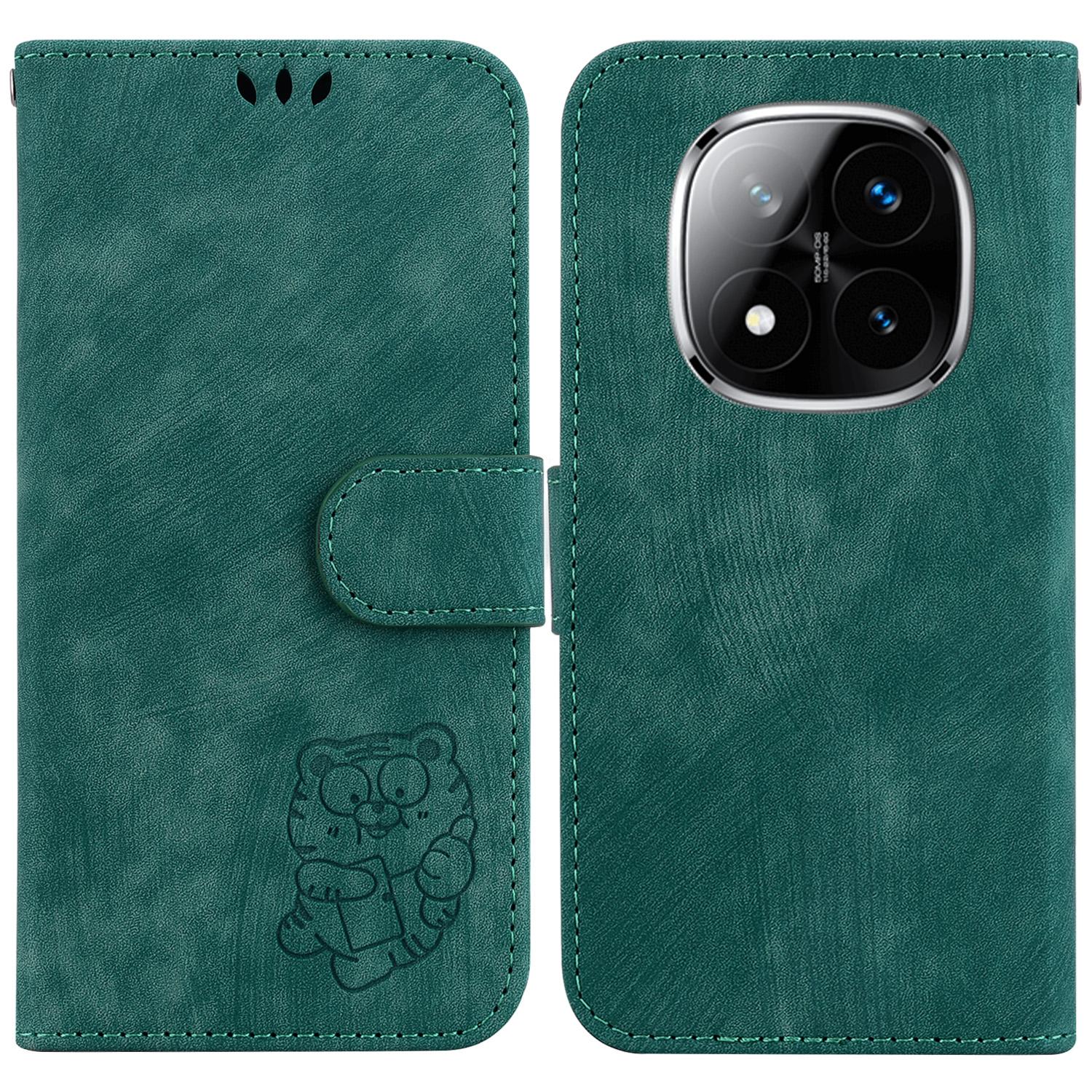 For Xiaomi Redmi Note 14 Pro 5G/Poco X7 5G Wallet Case Tiger Imprint Leather Shockproof Phone Cover Green
For Xiaomi Redmi Note 14 Pro 5G/Poco X7 5G Wallet Case Tiger Imprint Leather Shockproof Phone Cover Green