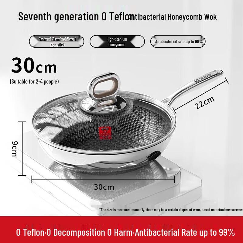 Kangbah 7th Gen 30cm Titanium Non-stick Wok
Kangbah 7th Gen 30cm Titanium Non-stick Wok