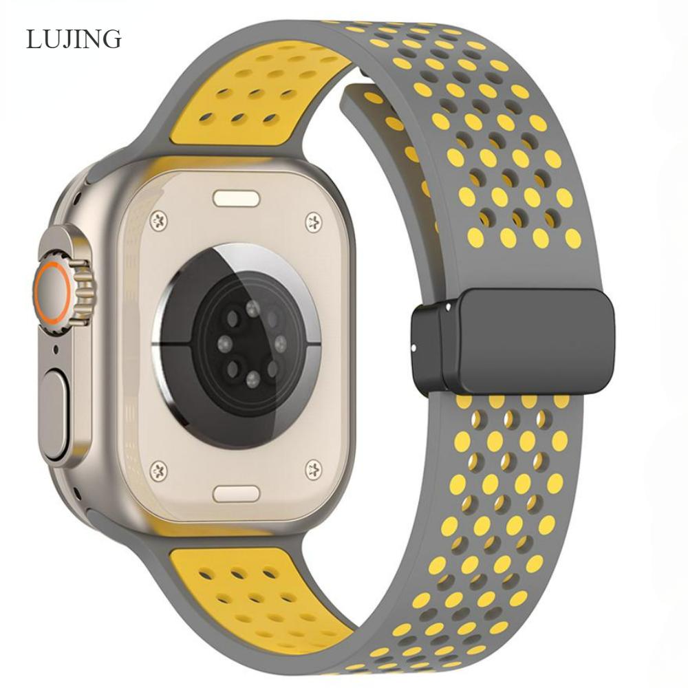 Дышащий магнитный силиконовый ремешок для Apple Watch Ultra 2, 49 мм, 45 мм, 41 мм, 44 мм, 40 мм, 42 мм, 38 мм, спортивный браслет-браслет для iWatch 9 SE 8 7 6 5 3 2 1
Дышащий магнитный силиконовый ремешок для Apple Watch Ultra 2, 49 мм, 45 мм, 41 мм, 44 мм, 40 мм, 42 мм, 38 мм, спортивный браслет-браслет для iWatch 9 SE 8 7 6 5 3 2 1