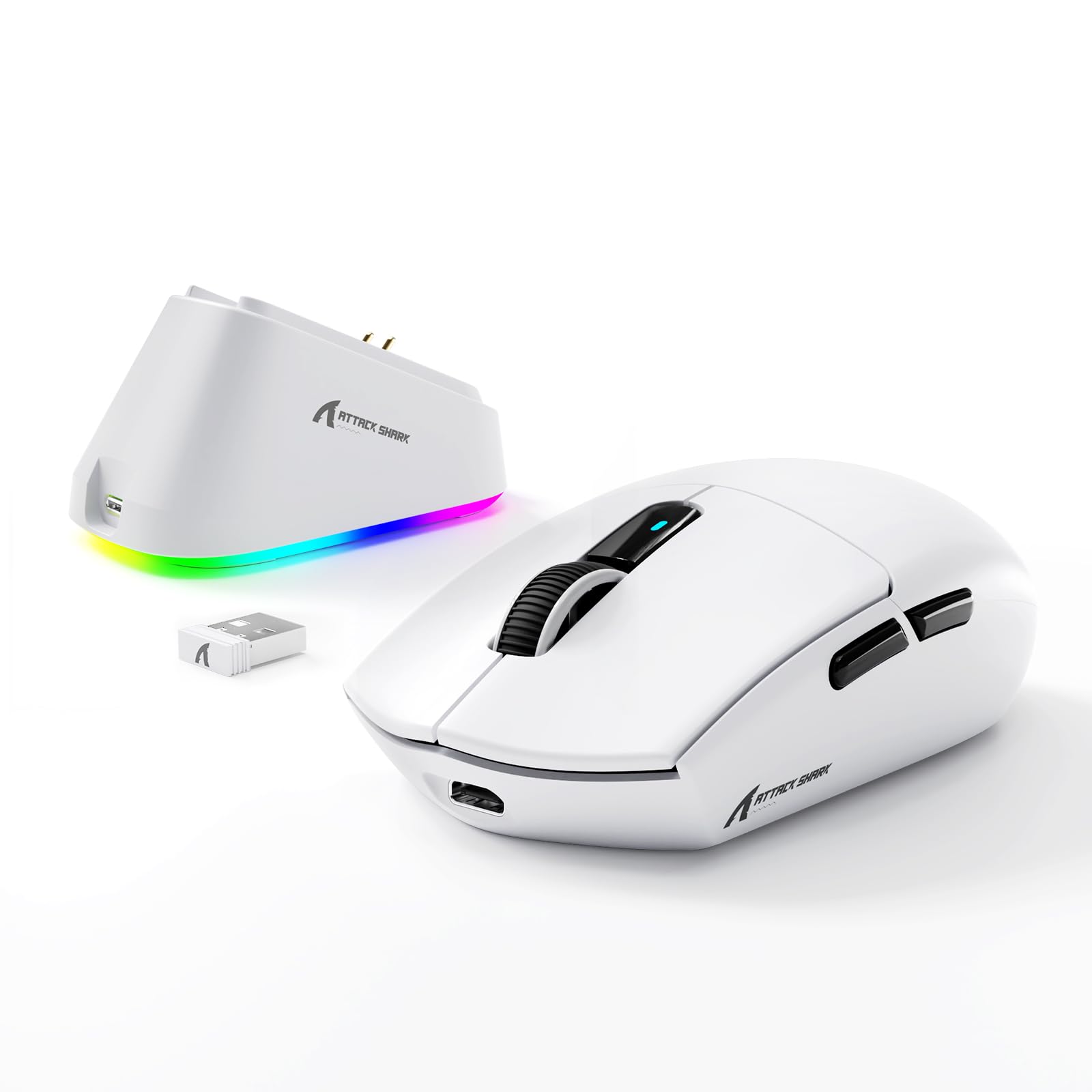 ATTACK SHARK G3PRO Wireless Gaming Mouse with RGB Charging Over 100 Million 180 Hours of Battery 500mAh High BK52820 Set Web Driver 2.4Ghz Dock, білий
ATTACK SHARK G3PRO Wireless Gaming Mouse with RGB Charging Over 100 Million 180 Hours of Battery 500mAh High BK52820 Set Web Driver 2.4Ghz Dock, білий