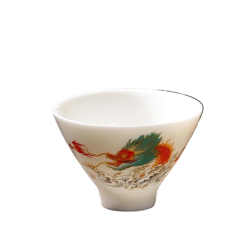 Саловый нефрит белый фарфор чашка для кунг-фу чашка для чая Дэхуа керамическая чашка для чаепития мастер-чашка чашка для чая чайный сервиз 200ml