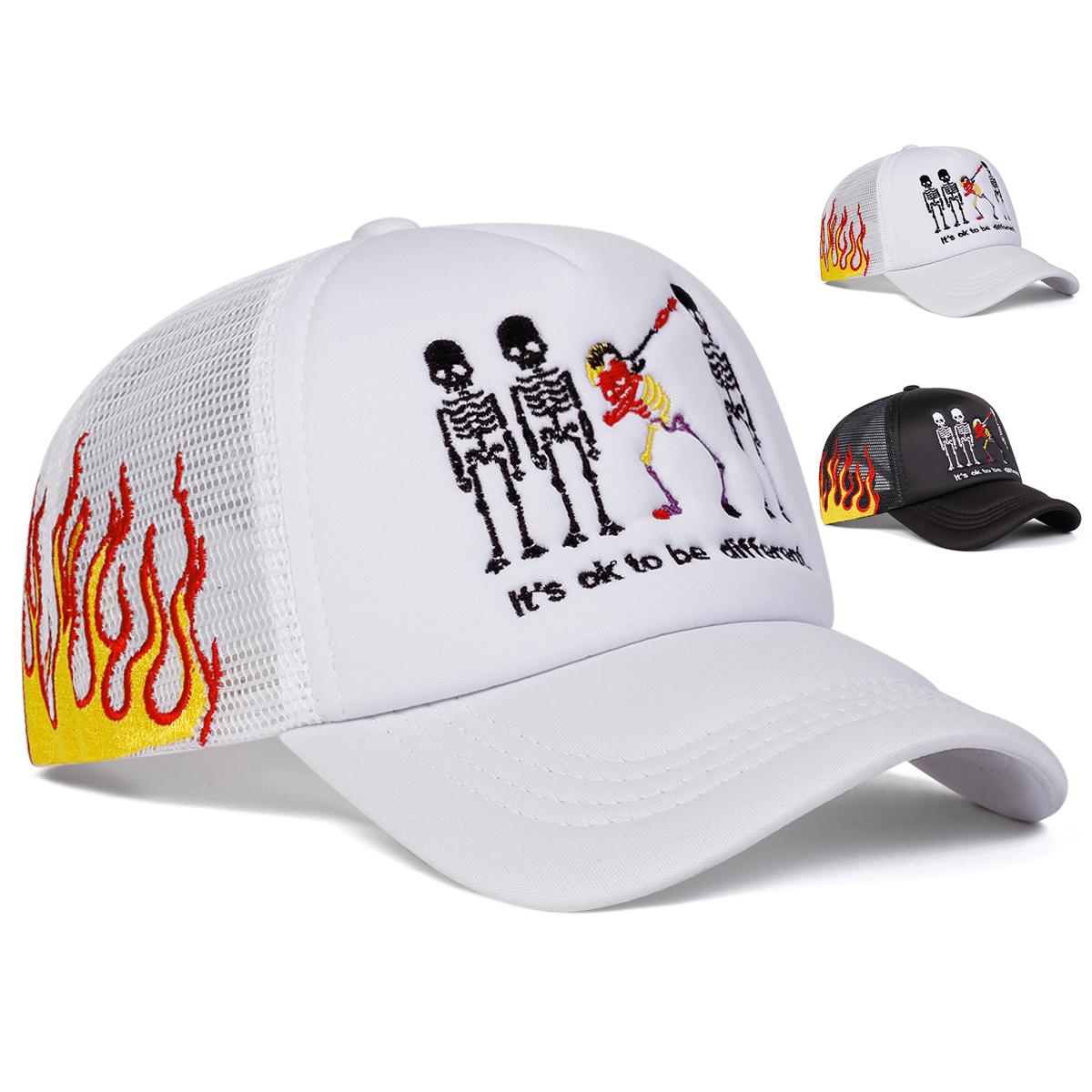 Unisex Skeleton Embroidery Baseball Net Caps Adjustable Casual Hats Spring and Summer Outdoor Sunscreen Hat чорний
Unisex Skeleton Embroidery Baseball Net Caps Adjustable Casual Hats Spring and Summer Outdoor Sunscreen Hat чорний