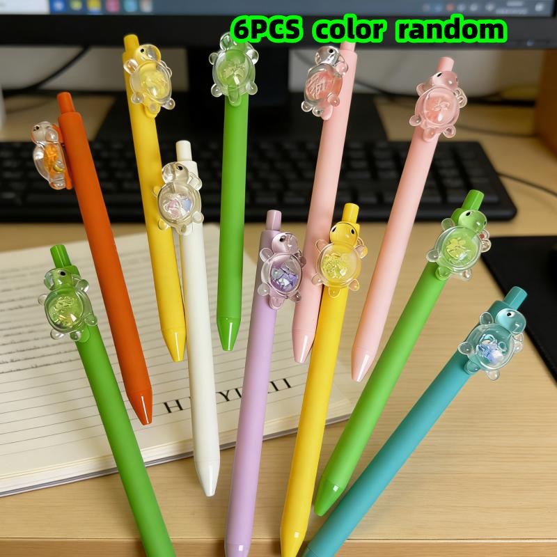 6-Pack of Randomly Colored Turtle-Shaped Black Gel Pens, Ballpoint Pens, Press-Type Ballpoint Pens, Colorful Turtle-Shaped Gel Pens, Great Gift Items
6-Pack of Randomly Colored Turtle-Shaped Black Gel Pens, Ballpoint Pens, Press-Type Ballpoint Pens, Colorful Turtle-Shaped Gel Pens, Great Gift Items