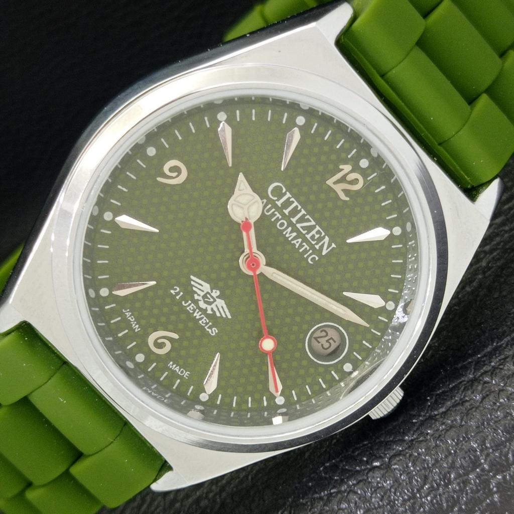 REFURBISHED AUTOMATIC CITIZEN 8200 JAPAN MENS GREEN COLOR DIAL WATCH A432369-2 R111-a432369
REFURBISHED AUTOMATIC CITIZEN 8200 JAPAN MENS GREEN COLOR DIAL WATCH A432369-2 R111-a432369