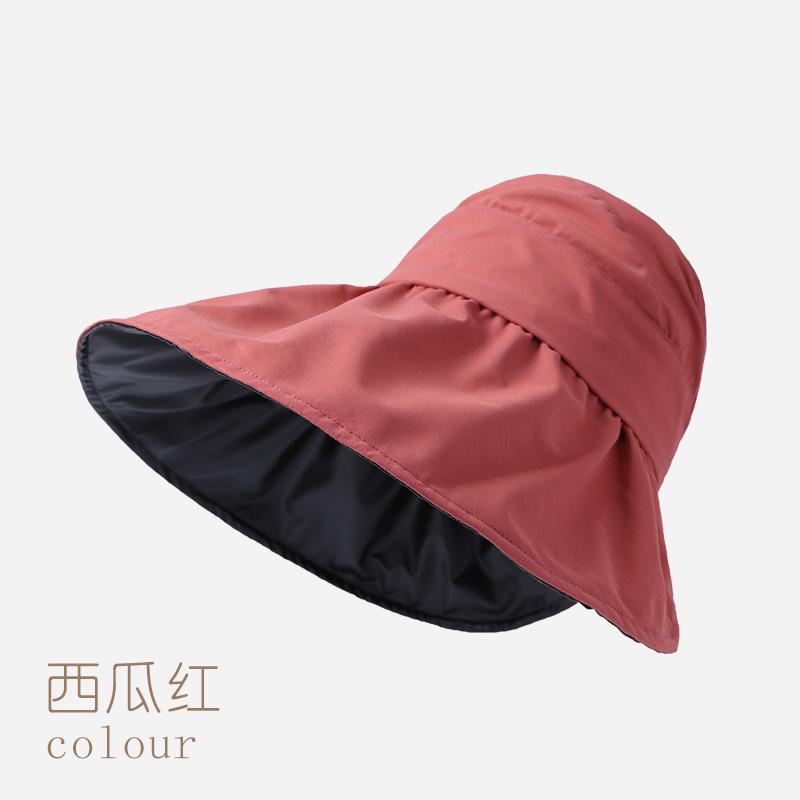 UV protection empty top hat children summer vinyl sunshade sunscreen face bucket hat Adjustable кавун червоний колір
UV protection empty top hat children summer vinyl sunshade sunscreen face bucket hat Adjustable кавун червоний колір