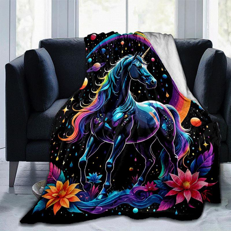 1pc Horse Printing Lightweight Flannel Blanket, Comfortable and Warm Blanket, for Camping Sofa Bed and Couch Office, Gift 100x150cm
1pc Horse Printing Lightweight Flannel Blanket, Comfortable and Warm Blanket, for Camping Sofa Bed and Couch Office, Gift 100x150cm