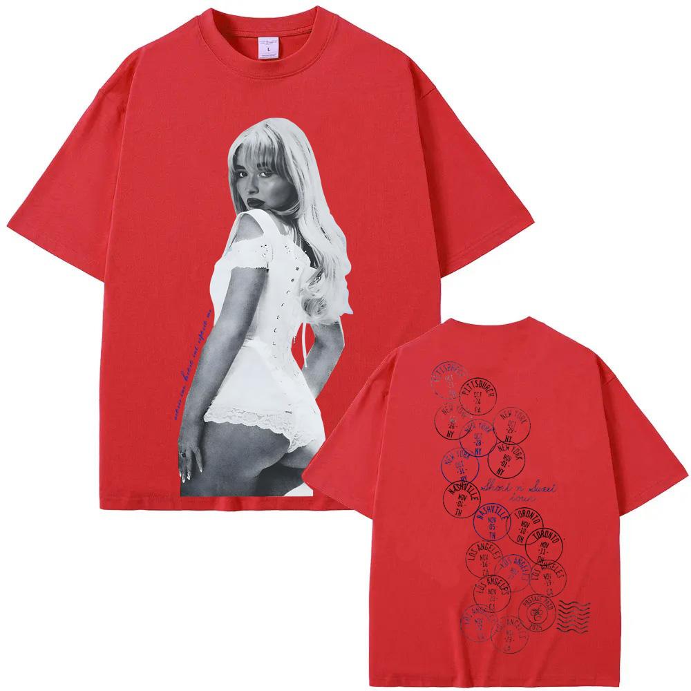 Short n Sweet Adore Me Residency T-Shirt Sabrina Carpenter s Same Style Tee-shirt Round Neck High Quality 100%Cotton Tops XS красный
Short n Sweet Adore Me Residency T-Shirt Sabrina Carpenter s Same Style Tee-shirt Round Neck High Quality 100%Cotton Tops XS красный