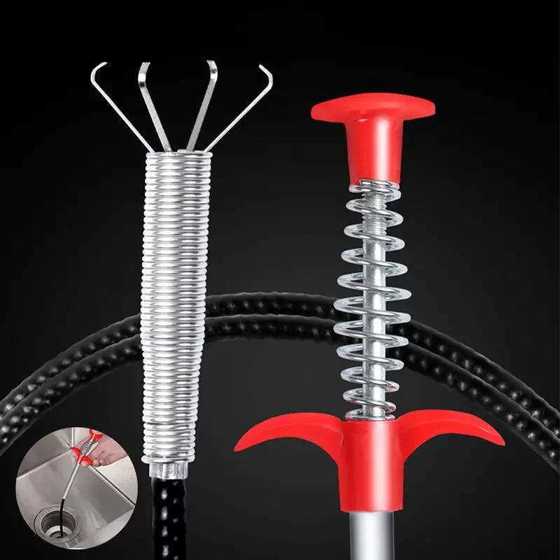 3Pcs 90CM Sewer Pipe Unblocker Bathroom Hair Sewer Sink Cleaning Tools Snake Spring Pipe Dredging Tool Kitchen Accessories
3Pcs 90CM Sewer Pipe Unblocker Bathroom Hair Sewer Sink Cleaning Tools Snake Spring Pipe Dredging Tool Kitchen Accessories