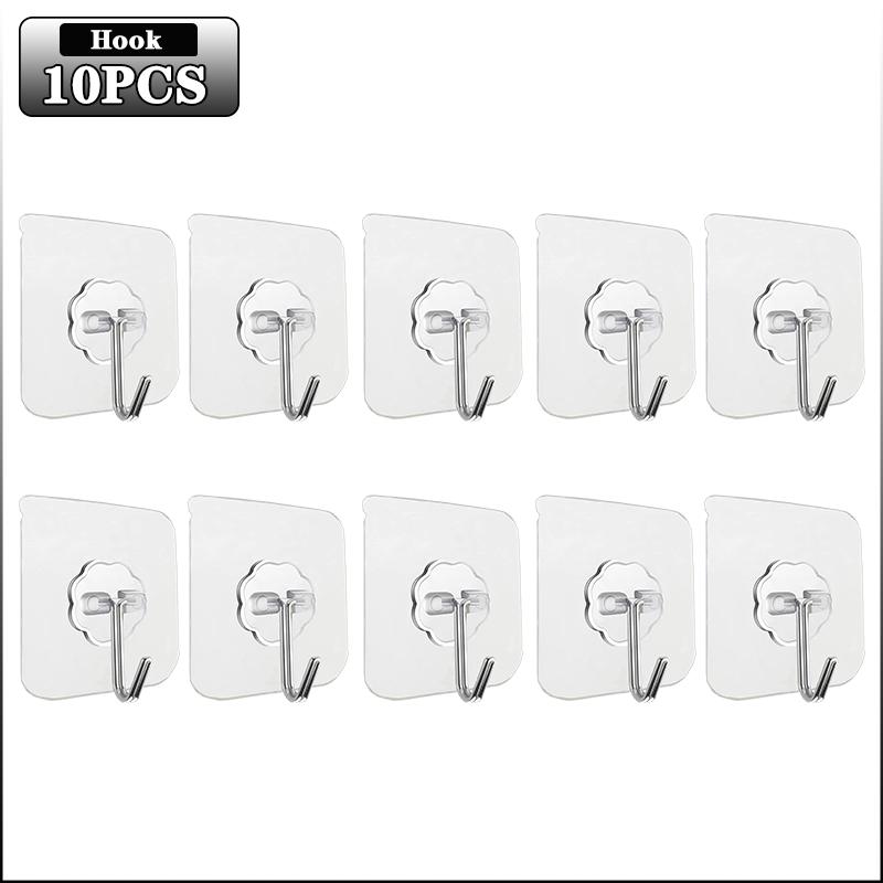 10-100PCS Transparent Stainless Steel Strong Self-adhesive Hooks Bathroom Towel Clothes Storage Sticky Hooks Key Pendant Storag
10-100PCS Transparent Stainless Steel Strong Self-adhesive Hooks Bathroom Towel Clothes Storage Sticky Hooks Key Pendant Storag