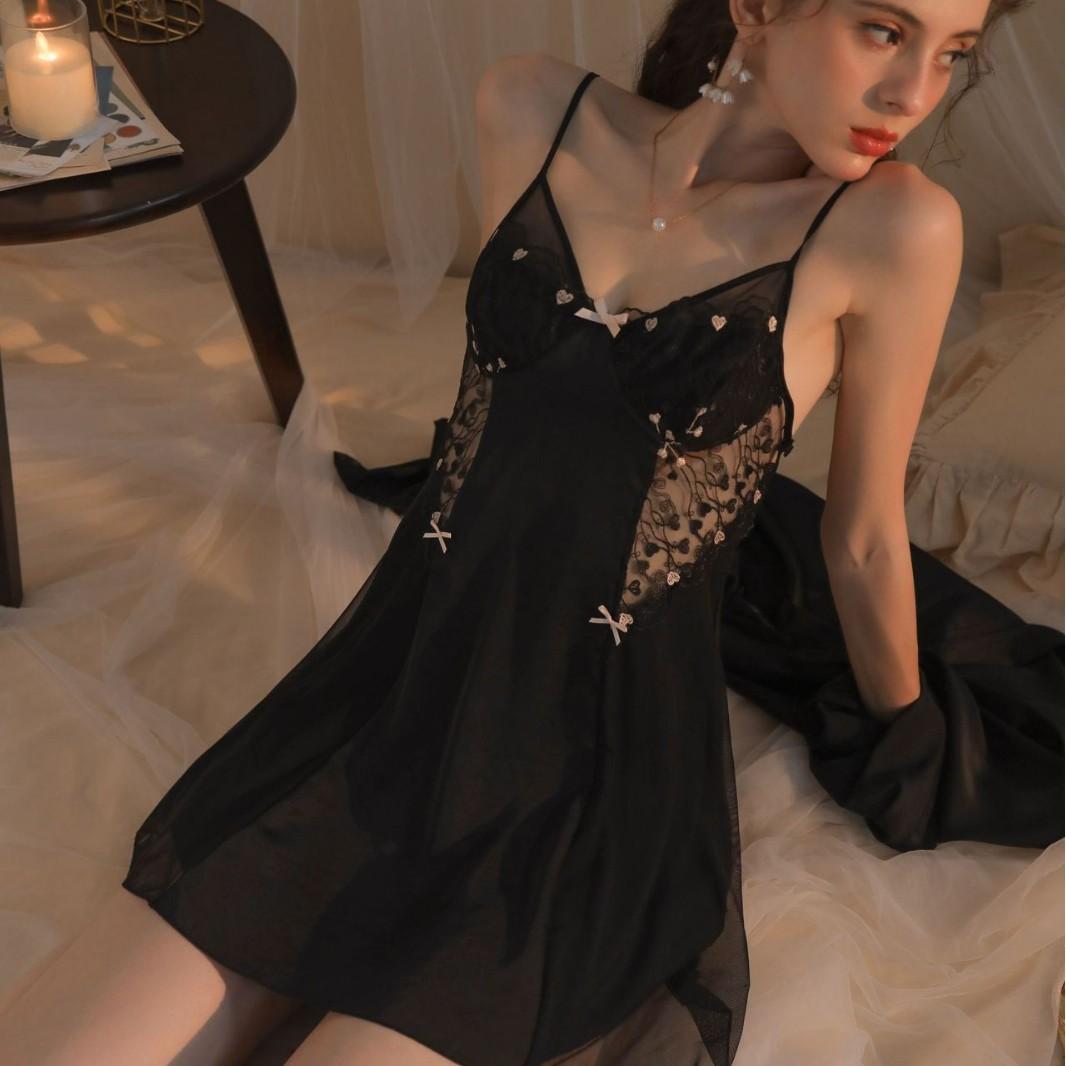Sexy Pajamas Women s Ice Ribbon Chest Pad Colored Lace Lace Suspender Pajamas Two-piece Set Pure Desire Loungewear XL чорний
Sexy Pajamas Women s Ice Ribbon Chest Pad Colored Lace Lace Suspender Pajamas Two-piece Set Pure Desire Loungewear XL чорний