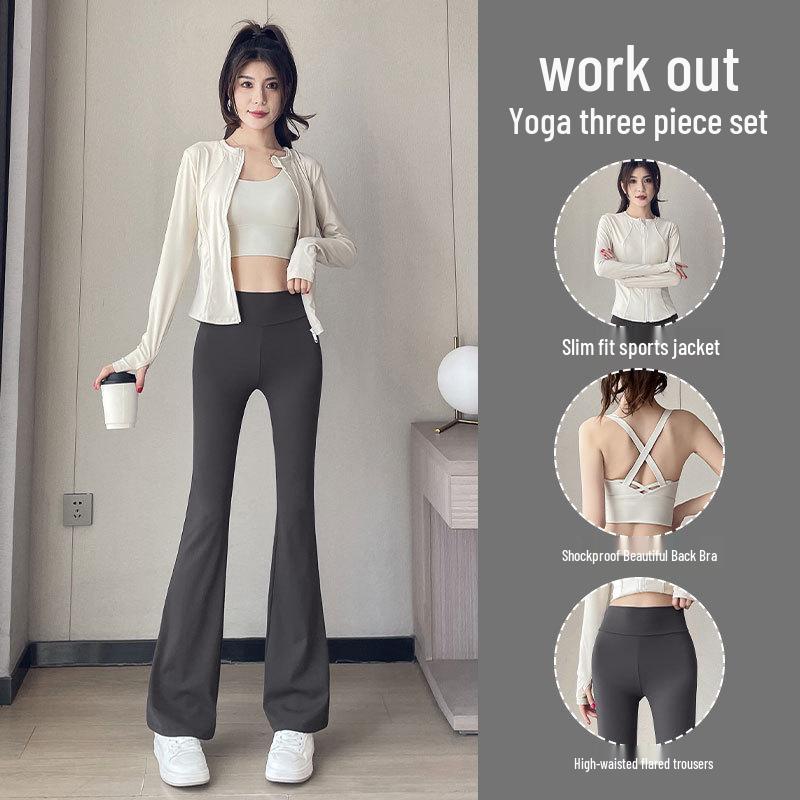 Women s Spring/Autumn 2024 High-End Sport Fitness Yoga Set: Jacket & Slimming Micro Flare Pants M (Bust, Waist)
Women s Spring/Autumn 2024 High-End Sport Fitness Yoga Set: Jacket & Slimming Micro Flare Pants M (Bust, Waist)