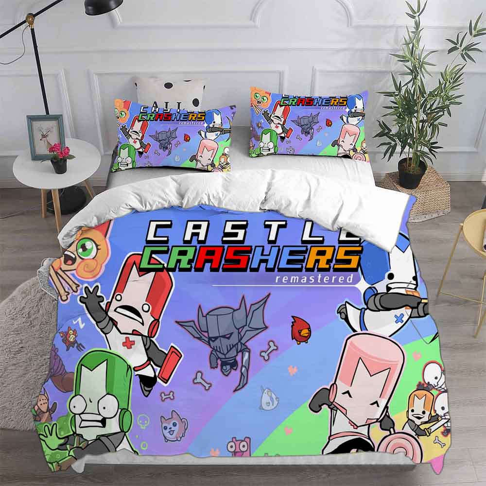 Castle Crashers Bedding Sets EU Single US Twin Comforter Quilt Bed Cover Duvet Cover Pillow Case 2-3 Pieces Sets Kids Adult Size EU Single 135x200cm
Castle Crashers Bedding Sets EU Single US Twin Comforter Quilt Bed Cover Duvet Cover Pillow Case 2-3 Pieces Sets Kids Adult Size EU Single 135x200cm