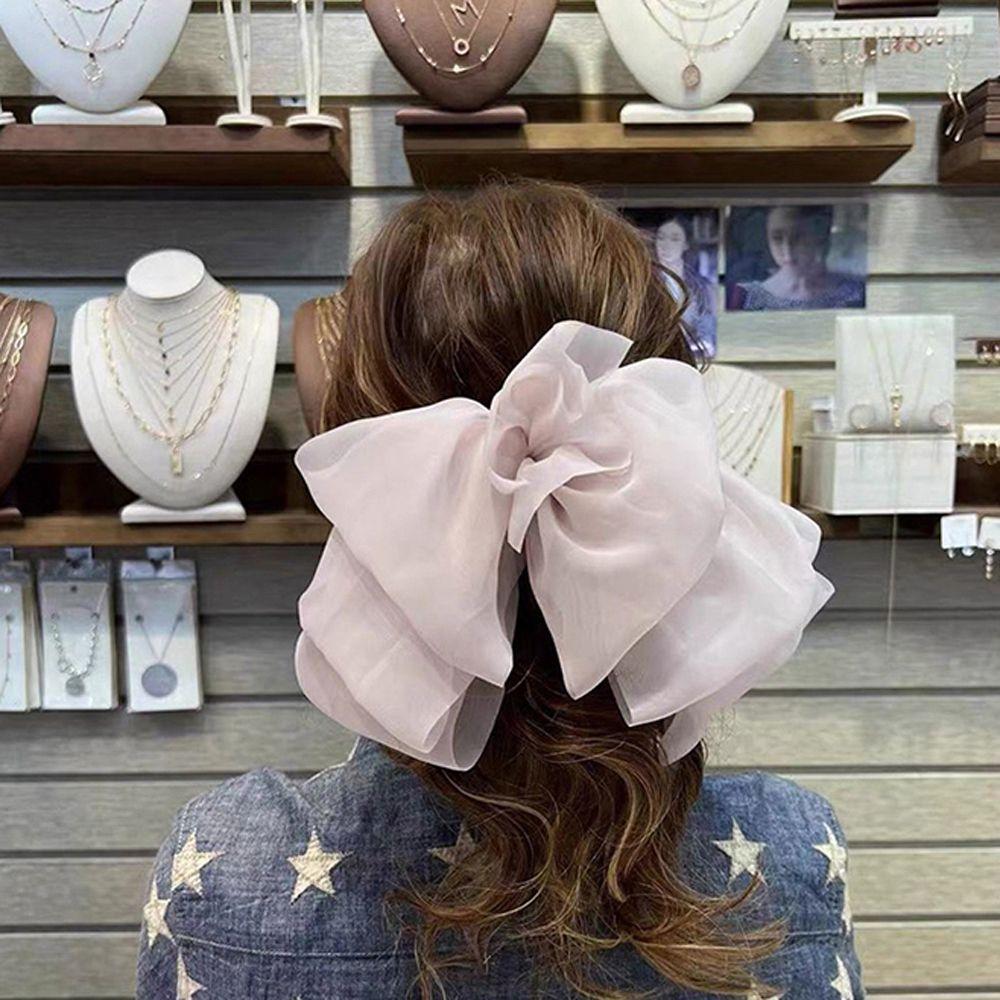 Color Mesh Temperament Headwear Korean Style Hair Accessories Women Hair Clip Oversized Spring Clip
Color Mesh Temperament Headwear Korean Style Hair Accessories Women Hair Clip Oversized Spring Clip