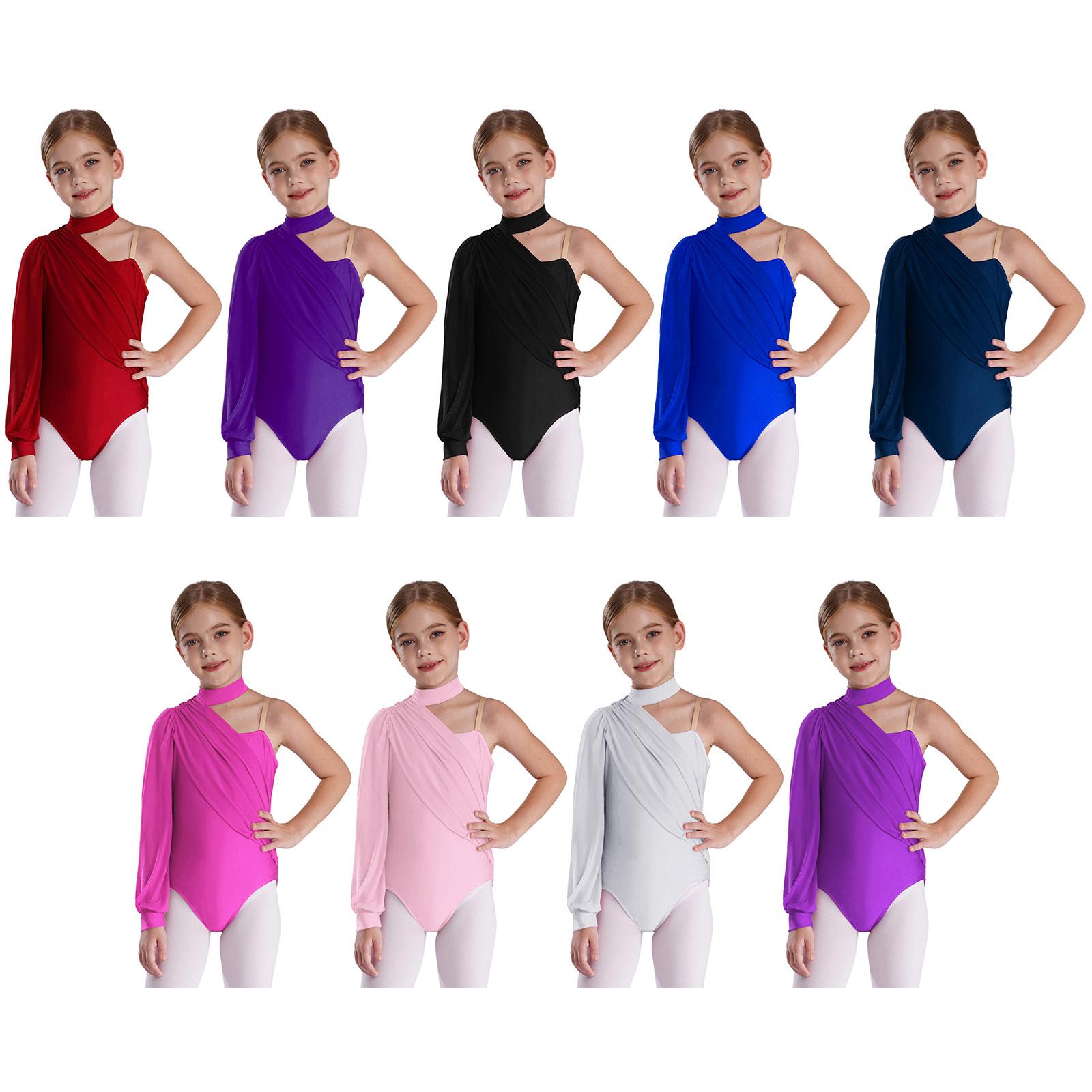 Girls One Shoulder Dance Leotard Stage Performance Costume Mock Neck Long Sleeve Ruched Mesh Overlay Bodysuit for Kids Gymnastics 7-8 Years білий
Girls One Shoulder Dance Leotard Stage Performance Costume Mock Neck Long Sleeve Ruched Mesh Overlay Bodysuit for Kids Gymnastics 7-8 Years білий