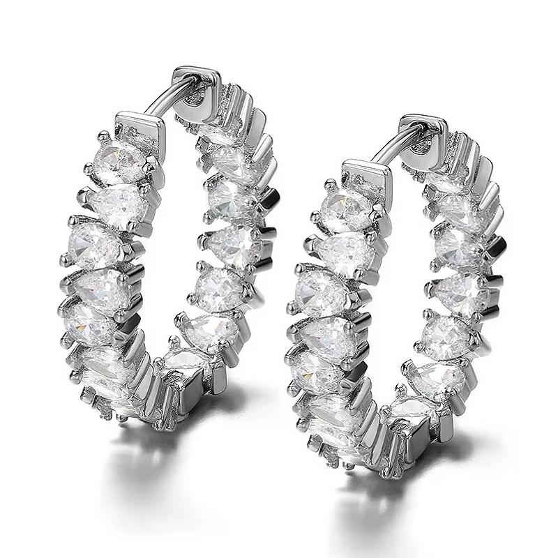 CAOSHI Fashion Lady Silver Color/Gold Color Hoop Earrings Bright CZ Accessories for Daily Life Trendy Female Versatile Jewelry
CAOSHI Fashion Lady Silver Color/Gold Color Hoop Earrings Bright CZ Accessories for Daily Life Trendy Female Versatile Jewelry