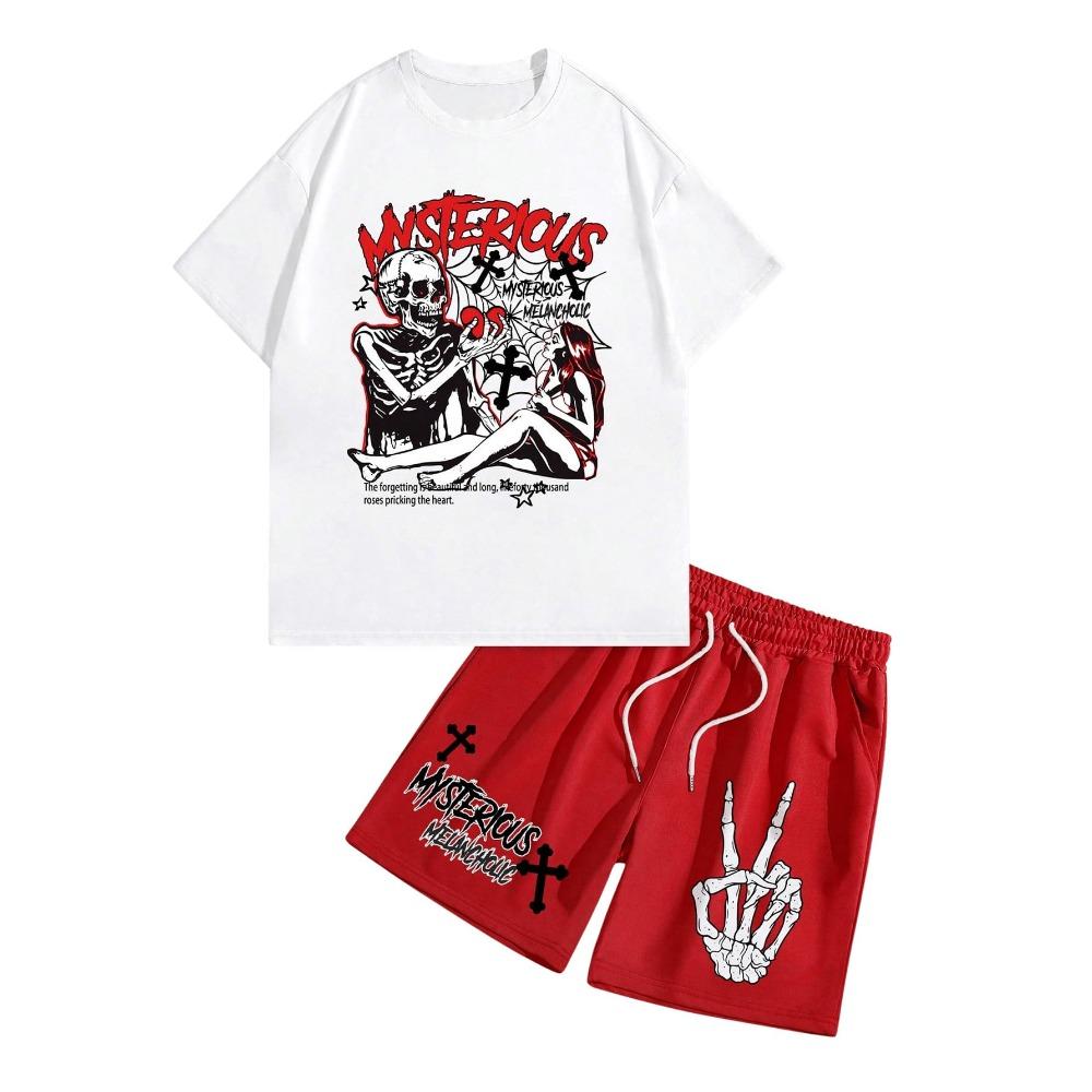 Skull 3D 2-piece Men s Printed Summer Short Sleeved Sportswear, Gothic Graphic Top Shorts Set, Men s Lightweight Breathable 6XL
Skull 3D 2-piece Men s Printed Summer Short Sleeved Sportswear, Gothic Graphic Top Shorts Set, Men s Lightweight Breathable 6XL