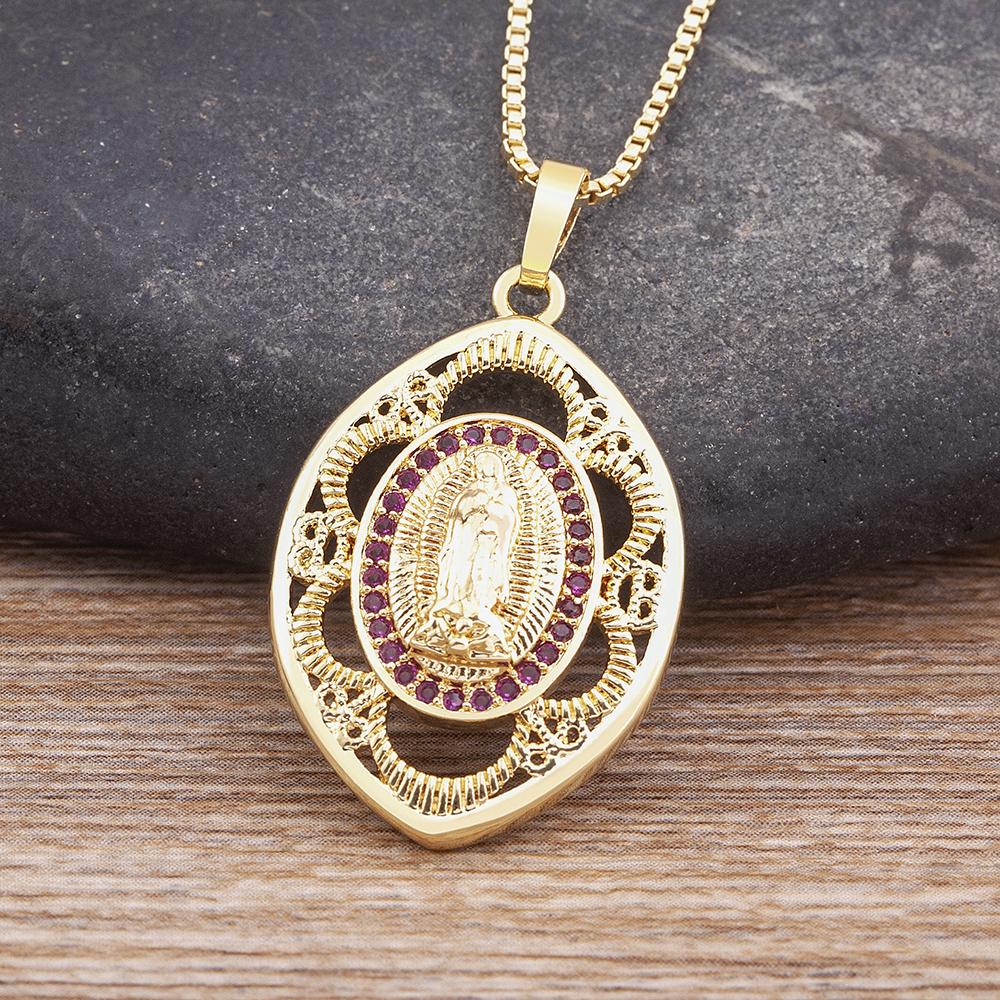 Nidin New Arrival Fashion Exquisite Cubic Zirconia Virgin Mary Necklace Women Classic Retro Religious Chain Jesus Jewelry Gifts рожевий червоний колір
Nidin New Arrival Fashion Exquisite Cubic Zirconia Virgin Mary Necklace Women Classic Retro Religious Chain Jesus Jewelry Gifts рожевий червоний колір